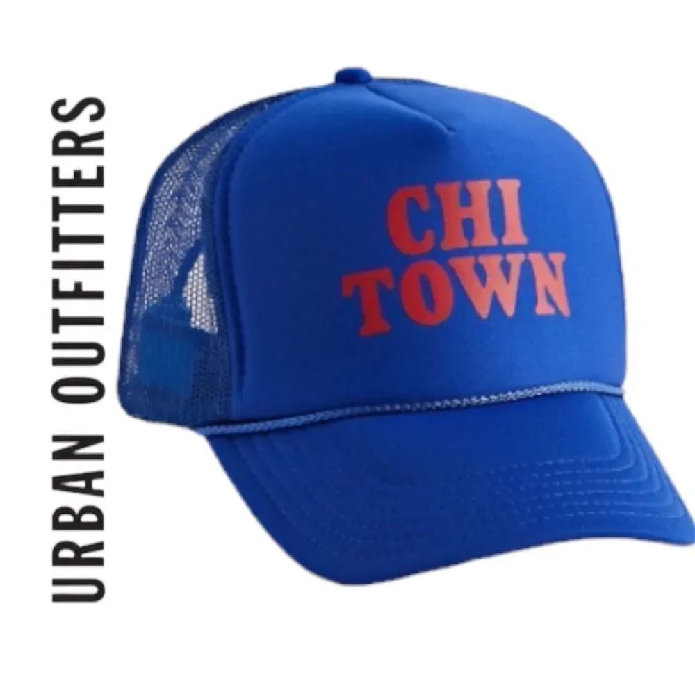 NEW Urban Outfitters UO Chi Town Chicago Blue Cap Hat